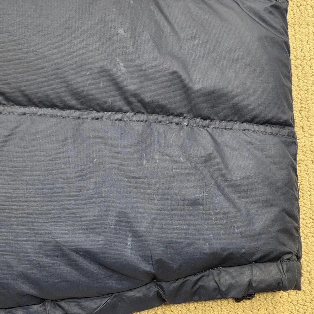 Cabelas 650 Down Puffer Vest Navy Blue Full Zip Ripstop‎ 984959 Mens 3XL Tall